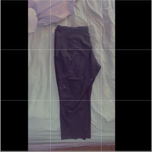 Black ankle leggings